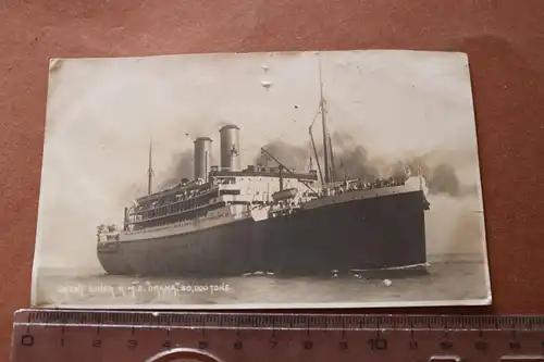 alte Karte Passagierschiff Orient Liner  RMS Orama 20-30er Jahre