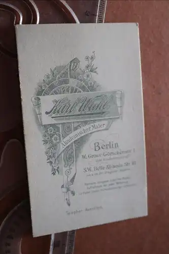 tolles altes CDV Foto - Portrait eines Soldaten aus Berlin 