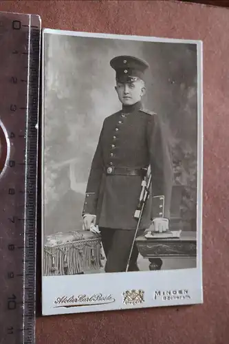 tolles altes CDV Foto - Portrait eines Soldaten aus Minden - 15. Inf. Regt ??