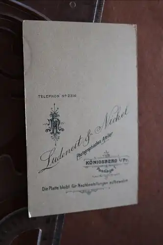 tolles altes CDV Foto - Portrait eines Soldaten aus Königsberg 
