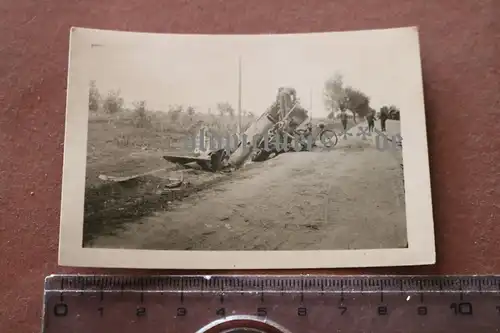 altes Foto - zerstörters altes Flugzeug Polikarpov I-16 Russland