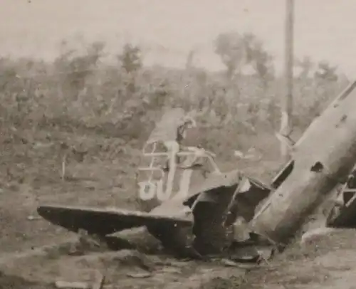 altes Foto - zerstörters altes Flugzeug Polikarpov I-16 Russland