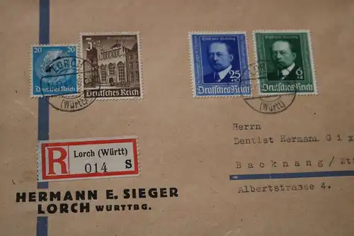 drei alte Briefumschläge mit Sondermarken Einschreiben - 40er Jahre 