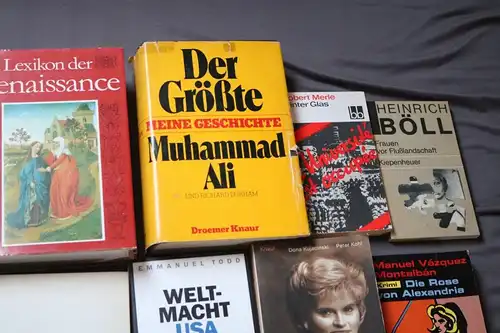 zwei Karton Bücher vers. Genrés , alt und neuer