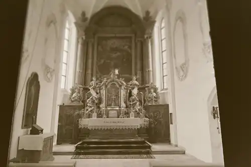 tolles altes Glasnegativ - Kirche Kirchenaltar Kreuzkirche München  20-30er Ja