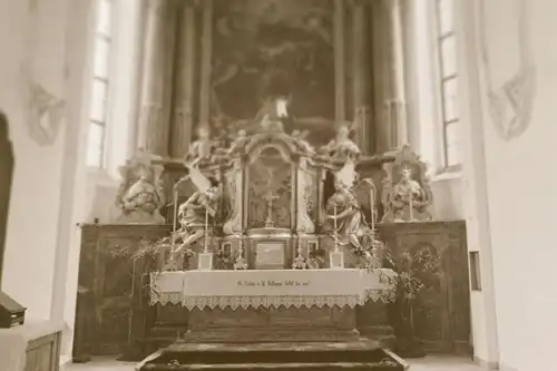 tolles altes Glasnegativ - Kirche Kirchenaltar Kreuzkirche München  20-30er Ja