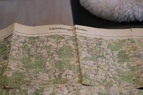 tolle alte Landkarte - Lüneburger Heide 1940