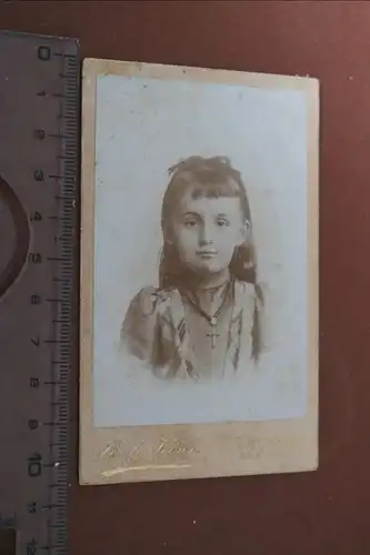 tolles altes CDV-Foto - Portrait  Mädchen  Königsberg