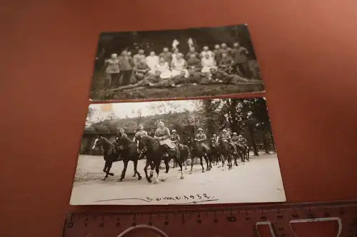 zwei tolle alte Foto Sennelager Gruppenfoto u Kavallerie ? Offiziere ?1927 1932 