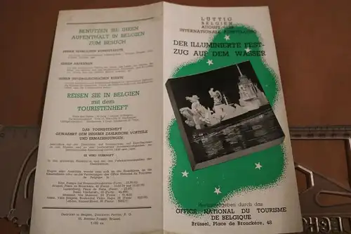 altes Werbefaltblatt Lüttig internationale Ausstellung 1939