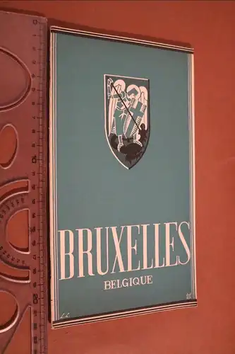 toller alter Touristenführer Brüssel - Bruxelles in französisch  30-40er Jahre 