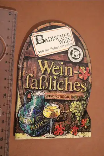 altes Werbeheft für Badischen Wein - 70-80er jahre 