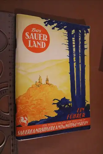 toller alter Touristenführer Das Sauerland - Siegerland, Wittgenstein 1934