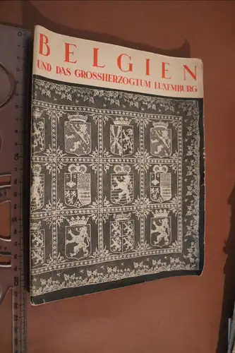 tolles altes Werbeheft + Beiblatt und Sammelbild - Belgien und Großh. Luxemburg 