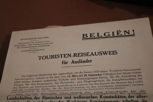 tolles altes Werbeheft + Beiblatt und Sammelbild - Belgien und Großh. Luxemburg