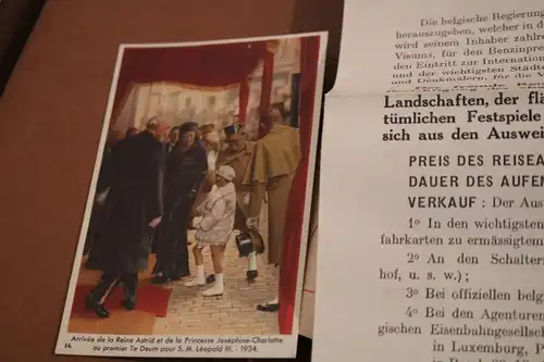 tolles altes Werbeheft + Beiblatt und Sammelbild - Belgien und Großh. Luxemburg