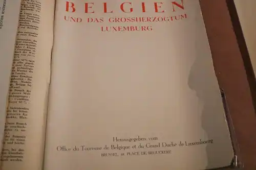 tolles altes Werbeheft + Beiblatt und Sammelbild - Belgien und Großh. Luxemburg