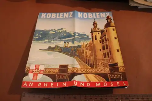 tolles altes Werbeheft - Koblenz an Rhein und Mosel  50-60er Jahre