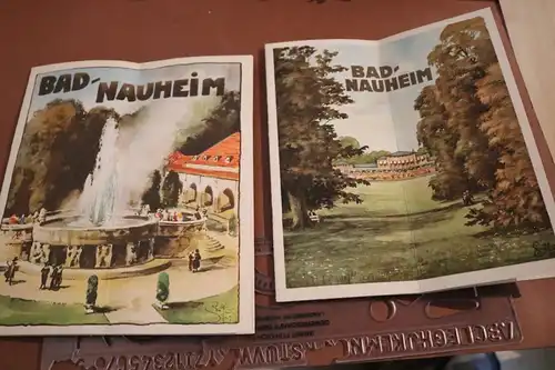 zwei tolle alte Werbehefte - Bad Nauheim - 30er Jahre ?