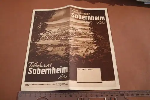 tolles altes Werbeheft - Felkekurort Sobernheim Nahe 1938