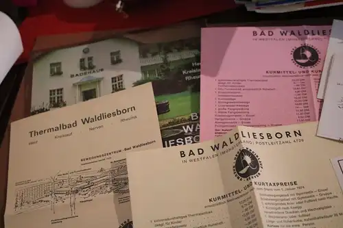 alte Werbeprospekte - Bad Wald Liesborn 1974