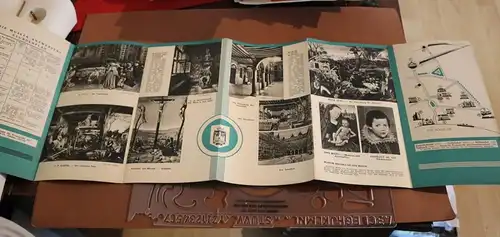 altes Werbefaltblatt - Antwerpen Museumsführer  30er Jahre 