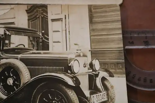 drei tolle alte Fotos - Oldtimer mit Fahrer  - Taxi - Fiat - 1930 - Köln