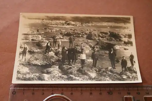 tolles altes Foto -Familie am Fluß - Neuhausen Ph. ???  20-30er Jahre 