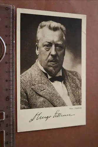 alte Fotokarte - Portrait Hugo Eckener, Reichsausschuss für die Zeppelin-Eckener