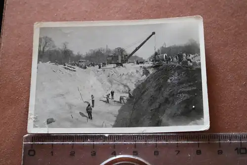 tolles altes Foto - Seilbagger der Firma Rotsch Berlin - 30-40er Jahre