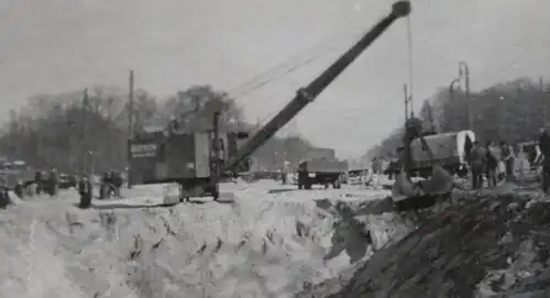 tolles altes Foto - Seilbagger der Firma Rotsch Berlin - 30-40er Jahre