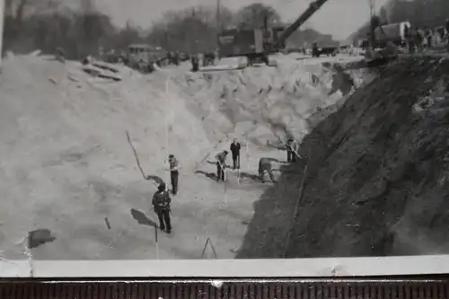 tolles altes Foto - Seilbagger der Firma Rotsch Berlin - 30-40er Jahre