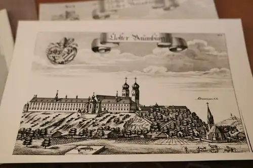 tolles altes Glasnegativ 13x18 - Ansicht  Kloster Baumburg 