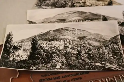 tolles altes Negativ - Ansicht   mir unbekannte Stadt 