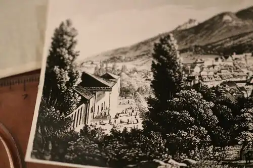 tolles altes Negativ - Ansicht   mir unbekannte Stadt 