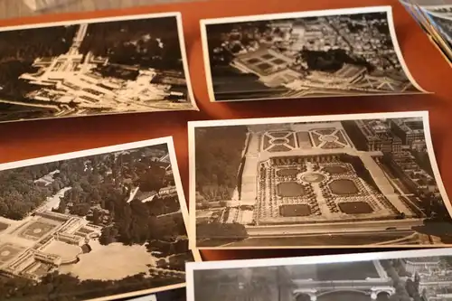 26  vers. alte Luftaufnahmen Frankreich Paris - zerstörte Gebäude , Schloss usw.