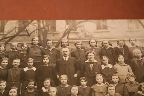 tolles altes Klassenfoto ?? Mädchenschule - Ort ??? 20-30er Jahre ??