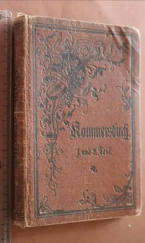 altes Kommersbuch  1905  Techn. V. Bauhütte  Rudolstadt