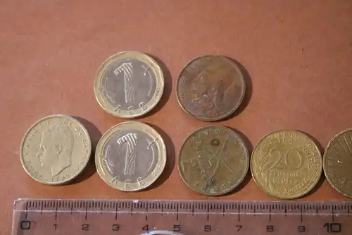 Kleines Konvolut verschiedene Umlauf Münzen