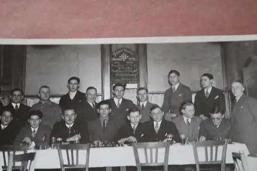 tolles altes Gruppenfoto - Schach Schachverein Wersten 1930