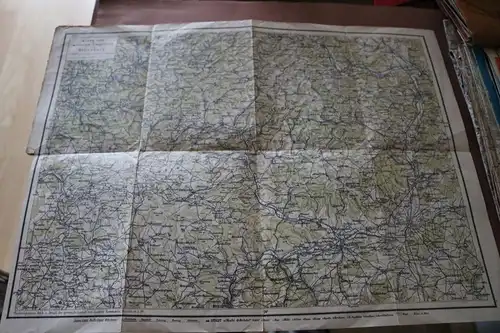 alte Landkarte - weitere Umgebung von Dillenburg 20-30er Jahre ???
