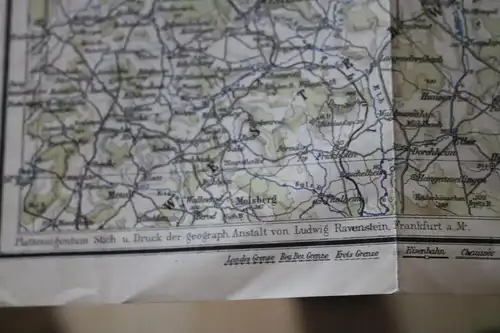 alte Landkarte - weitere Umgebung von Dillenburg 20-30er Jahre ???