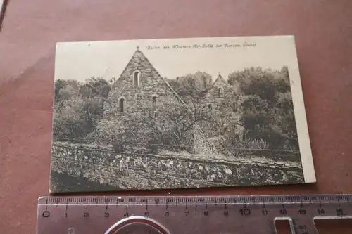 tolle alte Karte - Ruine Kloster Alt-Zella bei Nossen, Giebel 30-40er Jahre
