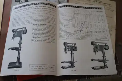 alte Produktblätter Bohl Oranienburg elektrische  Bohrmaschinen 1941