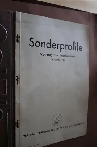 alte Produktblätter Sonderprofile Vereinigte Leichtmetallwerke Hannover 1936