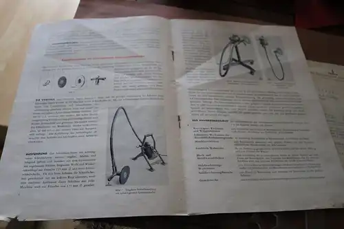 alte Produktblätter Schleifmaschinen - Siemens 40er Jahre