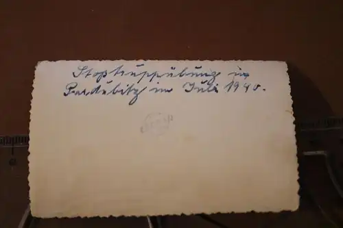  altes Foto -Stoßtruppübung in ?? 1940 - Flammenwerfer