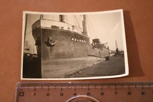 altes Foto Frachtschiff NGAROMA  ???? 30-40er Jahre