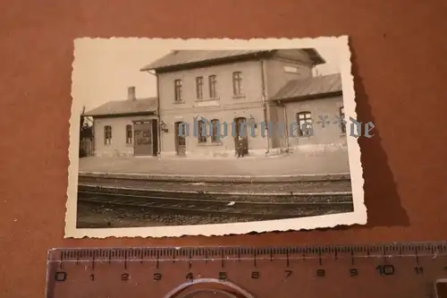 tolles altes Foto - Bahnhof Bosoc - Rumänien 1941