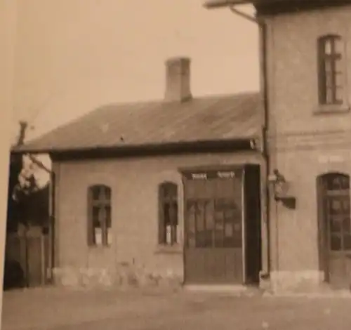 tolles altes Foto - Bahnhof Bosoc - Rumänien 1941